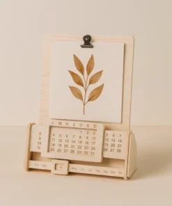 Calendario perpetuo de madera