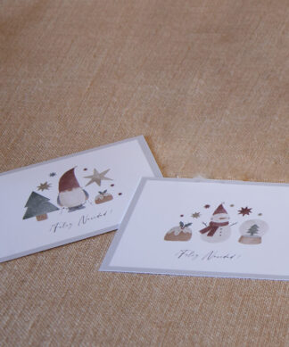 Postal Navidad doble cara 800 grs extra gruesa